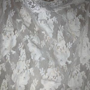 vintage white lace tank